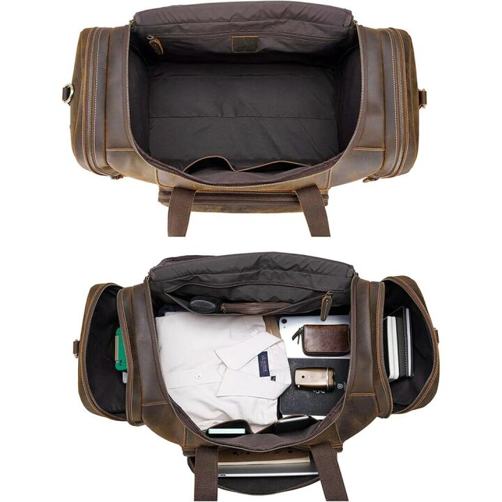 Polare 23" Leather Duffle Bag - Men's Travel Bag