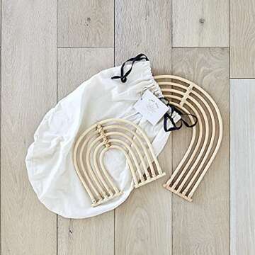 BEBE BASK Rattan Rainbow Nursery Decor Set of 2