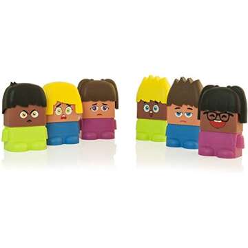 Miniland Emotiblocks, From Ages 2–6 Years, 1-6 Players, Social Awareness, Emotional Intelligence, Therapy Game, Diversity Play, Understand Facial Cues, How to Express Feelings, Asperger’s Toy