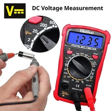 Plusivo Digital Multimeter AC DC Voltmeter 2000 Counts
