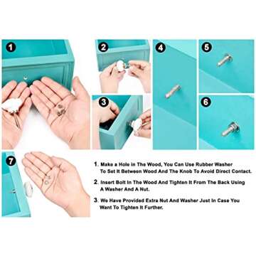 Stylish IndianShelf Ceramic Drawer Knobs for Your Home