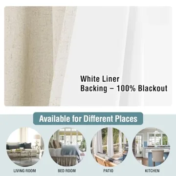 H.VERSAILTEX Blackout Thermal Insulated Curtains 2 Panel Set