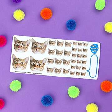 Custom Face Stickers, Pet Stickers, Stickers of Your Face, Elite Sampler Sheet - Custom Gift