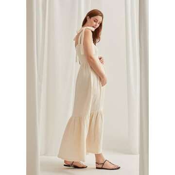 Comfortable Nursing Maternity Dress for Baby Showers