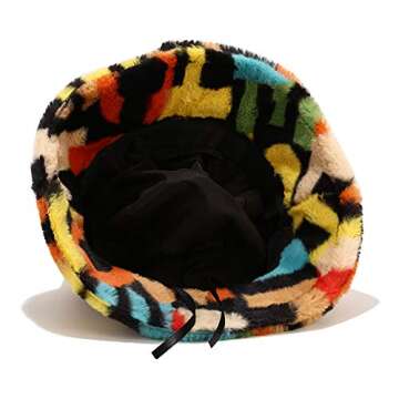 Umeepar Faux Fur Bucket Hat - Adjustable, Warm & Stylish