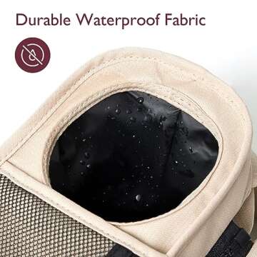 Momcozy Universal Baby Stroller Organizer, 2 Insulated Cup Holder, Detachable Zippered Pocket, Adjustable Shoulder Strap, Large Capacity for Baby Essentials, Compact Design Fits Any Strollers