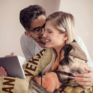 Neuturs Wedding Anniversary Blanket - Romantic Gifts for Couples