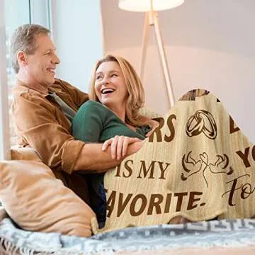 Neuturs Romantic Anniversary Blanket for Men Women Couples