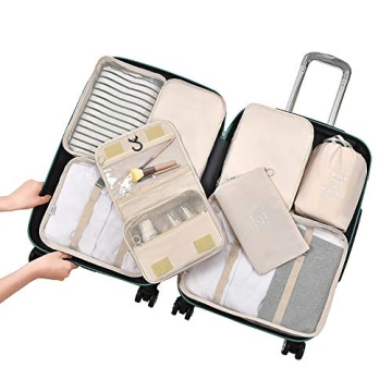 Belsmi 8 Set Packing Cubes - Elegant Travel Organizer