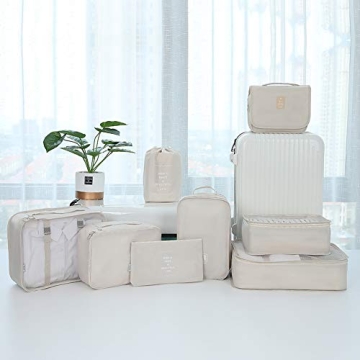 Belsmi 8 Set Packing Cubes - Elegant Travel Organizer