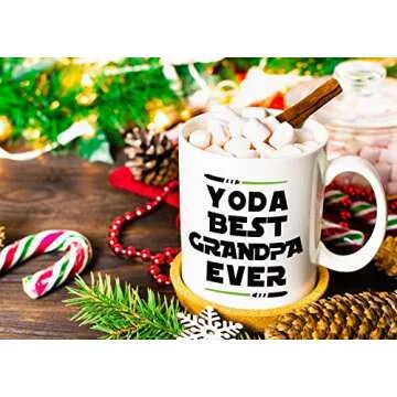 Classic Mugs Father’s Day Gifts for Grandpas Yo Best Grandpa Ever Funny Ceramic Novelty Gag Gift Ideas for Christmas Birthday Coffee Mug Tea Cup