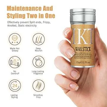 Hair Wax Stick for Non-greasy Styling and Frizz Control