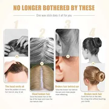 Hair Wax Stick for Non-greasy Styling and Frizz Control