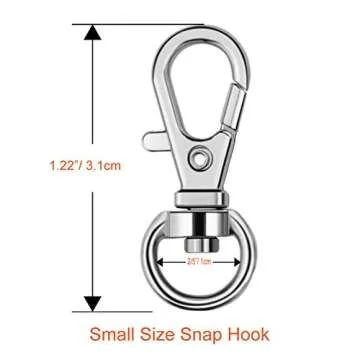 Stylish Paxcoo Metal Swivel Snap Hooks and Key Rings