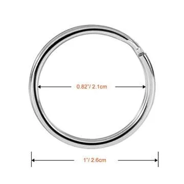 Stylish Paxcoo Metal Swivel Snap Hooks and Key Rings