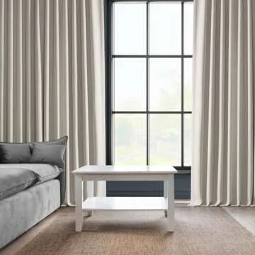 HPD Grommet Linen Curtains 50W x 108L - Room Darkening
