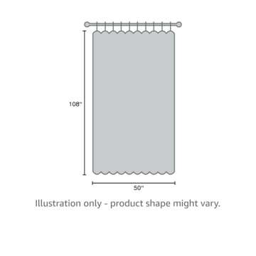HPD Grommet Linen Curtains 50W x 108L - Room Darkening