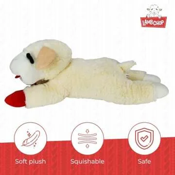 Multipet Jumbo Lamb Chop Plush Dog Toy 24 Inch