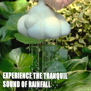 Ceramic Thumb Watering Can ASMR, Rain Cloud Watering Bell Thumb Pot, Handmade Cute Plant Gifts, House Warming Gifts New Home…