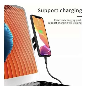 Aporia - Stick on Laptop Invisible Foldable Side Arm Magnetic Phone Holder Mount for Computer | Instant 2nd Monitor Mobile Solution | Aluminum Alloy with Strong Magnet