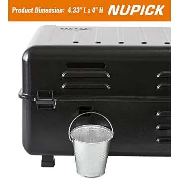 NUPICK 25 Pack Mini Grease Bucket Liner for Traeger Ranger, Scout, PTG, Grill Drip Tray for Traeger BAC459, 4.3" x 4"