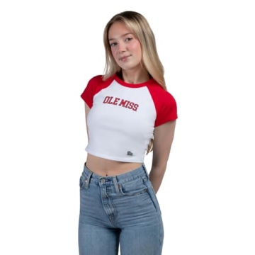 Hype & Vice Homerun Tee Crop Top for Game Days