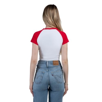 Hype & Vice Homerun Tee Crop Top for Game Days