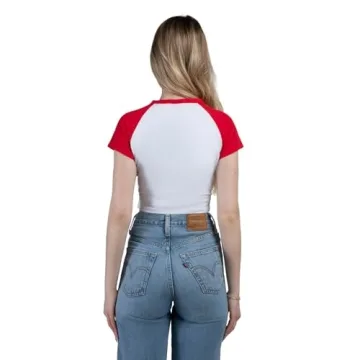 Hype & Vice Homerun Tee Crop Top for Game Days