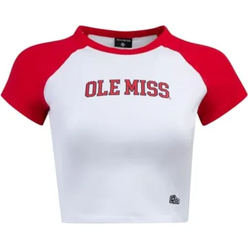 Hype & Vice Homerun Tee Crop Top for Game Days