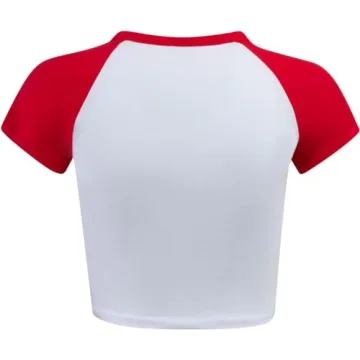 Hype & Vice Homerun Tee Crop Top for Game Days