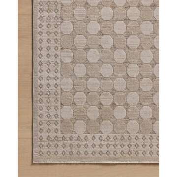 Loloi Amber Lewis Cali Runner Rug in Taupe/Natural