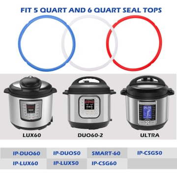 BPA-Free Silicone Sealing Rings for Instant Pot 6 Qt - 3 Pack