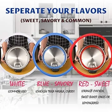 BPA-Free Silicone Sealing Rings for Instant Pot 6 Qt - 3 Pack