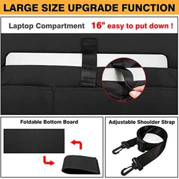 IBFUN Utility Tote Bag for Teacher/Work Women with Pockets