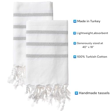 Eco-Friendly Turkish Hand Towels Set for Home Decor