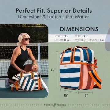 Fresh Pickle Lola Pickleball Tote - Designer Series Pickleball Bag for Women | Premium Pickleball Accessories for Women, Fashion-Forward Pickleball Bags, Chic and Durable Pickle Ball Bags