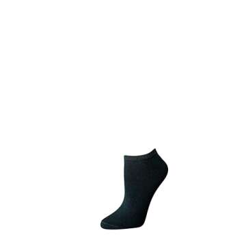 Amazon Essentials Women's Casual Low-Cut Socks, Lightweight, 6 Pairs, Black, 6-9