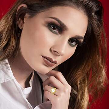 JewelryWe Men Women Finger Watch Stretchy Band Elastic Round Simple Dial Quartz Ring Watches