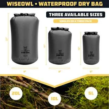Wise Owl Waterproof Dry Bag - Lightweight & Durable Adventure Gear