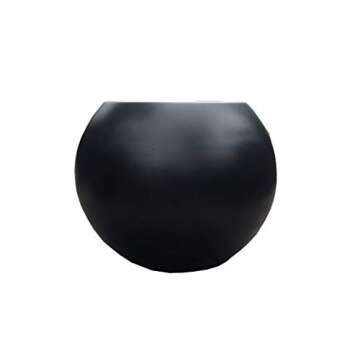 Green Boutique Big Modern Fiberglass Planter Bubble Like Elegant Shape Tree Pot Indoor Outdoor Colors Available (Chocolate)