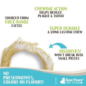Natural Rawhide Rings for Dogs - Safe, Long-Lasting Chews