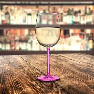 Elegant Personalized ARC Cachet White Wine Glasses Set of 10