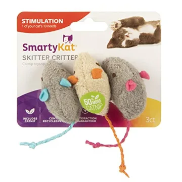 SmartyKat Skitter Critters Catnip Cat Toys - 3 Pack