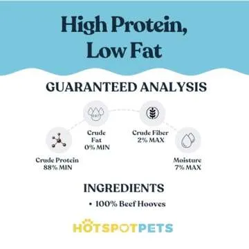 Full-Size Cow Hooves for Dogs | (10 Pack) All-Natural Long Lasting Dog Chews | Made from Grass Fed Cattle | Tasty Treat for Oral Hygiene | Fantastic Alternative for Rawhide and Bully Sticks