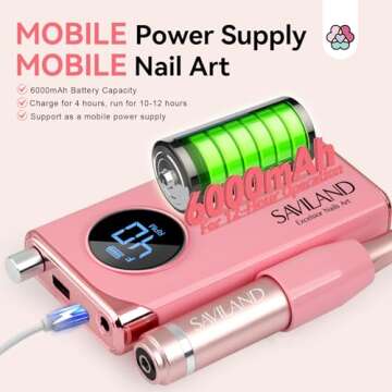 SAVILAND Electric Nail Drill for Flawless Manicures