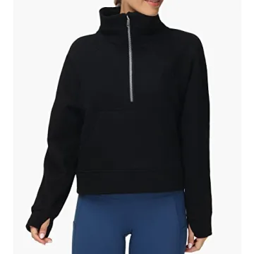 Women's Half-Zip Sweatshirt Perfect for Layering and Style