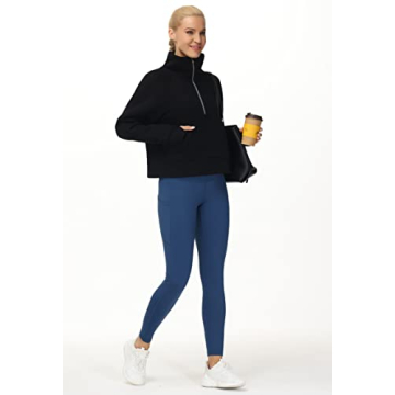 Women's Half-Zip Sweatshirt Perfect for Layering and Style