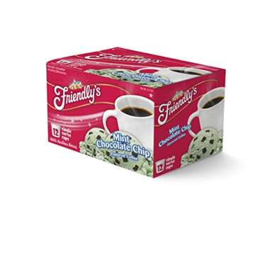 Friendly's Flavored Ice Cream Coffee Pods, Compatible with Keurig K Cup Brewers (Mint Chocolate Chip...
