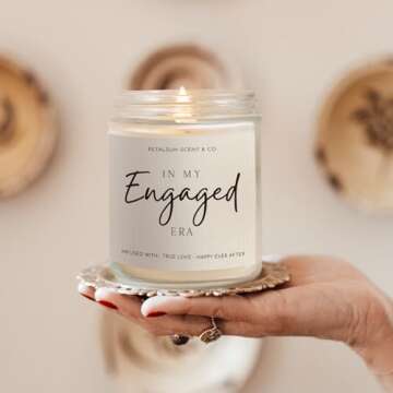 PETALSUN Engagement Gift, Gifts for Newly Engaged Couples & Bride to Be & Fiance - Lavender Scented ...