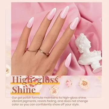 beetles Gel Polish Nail Art Gel Liner Set- 2 Popular Black White Colors with 6 Colors Transparent Jelly Milky White Sheer Pink Nude Gel Polish Kit